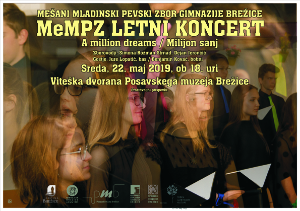 Vabljeni na letni koncert MeMPZ Gimnazije Brežice